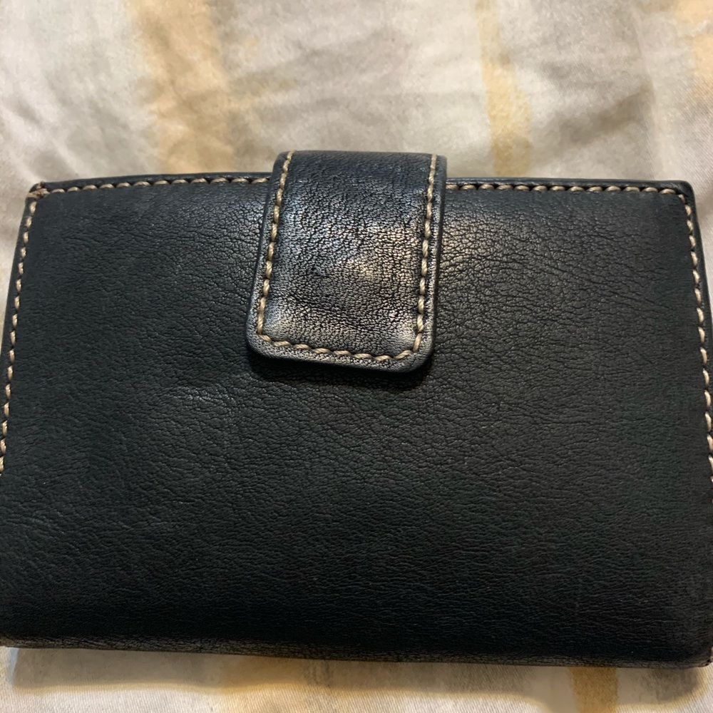 Gianni Bernini genuine leather black wallet